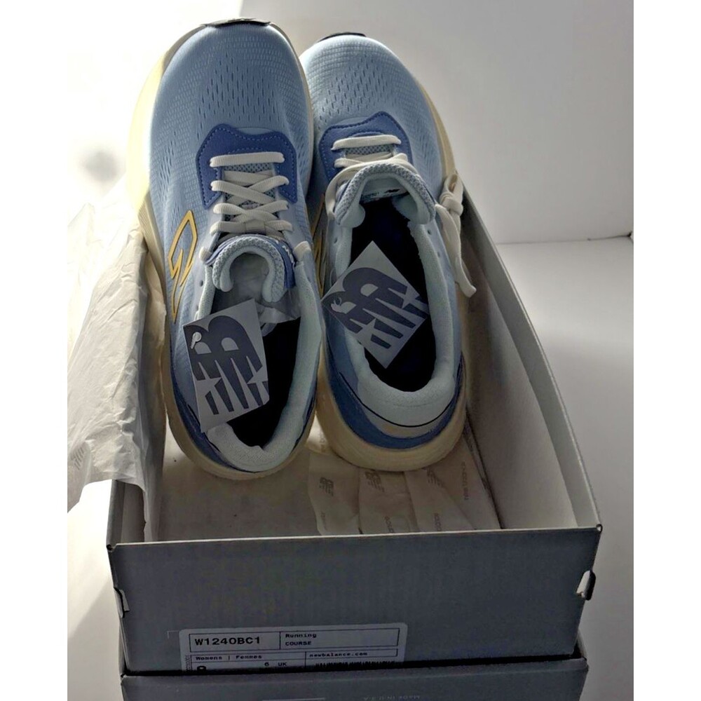 New Balance W1240BC1 Women's Running Shoes Blue & Soft Yellow Accents 8 B